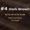 Hetto Nano Hair Extensions Human Hair Dark Brown 22 Inch Nano Ring Hair Extensions Pre Bonded 50 Strands 50g view 3