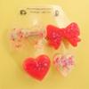 Big Bows & Hearts - Clear & Red view 2