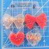 Big Bows & Hearts - Clear & Red view 3