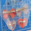 Big Bows & Hearts - Clear & Red view 4
