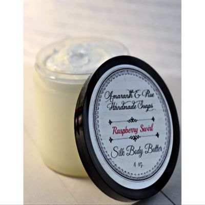 Amaranth & Rue Raspberry Swirl Silk Body Butter Lotion