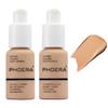 2 Pack PHOERA Foundation 104 Buff Beige Makeup,Full Coverage Foundation for Women and Girls view 1