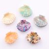 Women Acetate Shell Hair Claw Clip Hair Clamp Fashion Hairpin Accessories for Half Updos (Light blue) view 4