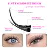 TDANCE Classic Lash Extensions Flat Lashes Eyelash Extensions 0.2mm D Curl Ellipse Eyelash Extensions 15mm Mixed Black Matte Individual Lashes Salon Use(Flat,D-0.2,15mm) view 2