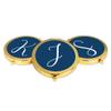 Andaz Press Gold Compact Mirror Bridesmaid's Wedding Gift, Navy Blue, Monogram Letter J, 1-Pack, Bachelorette Bridal Shower Wedding Party Gifts view 4