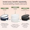 Ecolifestyle Reusable Makeup Remover Pads (20 Pack) - Reusable Cotton Rounds with Laundry Bag & Metal Storage Box | Eco-Friendly, Zero Waste | Bamboo, Terry & Charcoal Washable Face Pads view 3