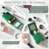 kilofly Genuine Leather Double Lipstick Case Cosmetic Makeup Holder + Gift Box view 3