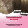 Moresoo Ombre Tape in Extensions Human Hair Balayage Brown to Light Brown Mixed Blonde Hair Extensions Tape in Human Hair Seamless Glue in Extensions Real Human Hair 22 Inch #3/8/22 20pcs 50g view 3