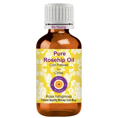 dve herbes Pure Rosehip Oil (Rosa rubiginosa) Cold Pressed 100ml (3.38oz)