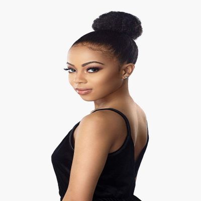 Sensationnel Instant Pony Half Wig - Synthetic Pony tail and Updo with adjustable Drawstring for seamless pony - ID AFRO Puff Small Instant Pony (SM2/30)