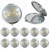 12 Pcs Silver Masquerade Mask Compact Mirrors - Quinceanera/Sweet 16/ Birthday Favors for Guests view 1