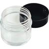 10Pcs 50g 50ml/1.8oz Round Empty Refillable Clear Plastic Jars Pot With Black Screw Lids For Toners Lip Balms Lotion Cream Cosmetic Samples Powder Makeup Storage Eye Shadow Container view 1
