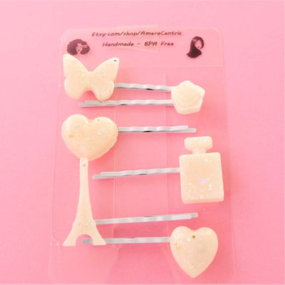 Pretty in Paris Bobby Pin Set - White