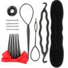 9PCS Magic Hair Braided Tool French Hair Styling Clip Diy Hair Braiding Tool Twist Plait Hair Bun Maker Pony Tail Hair Accessories For Women Girls view 2
