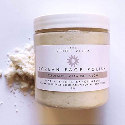 Korean Face Polish | Gentle Daily Exfoliation Face Scrub | Exfoliate, Cleanse, Glow Face Scrub