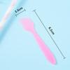 100PCS 8CM Disposable Plastic Cosmetic Face Pack Spoon Spatula Facial Cream Mini Scoop Mud Face Pack Stirrer Muddler Applicator DIY Beauty Tool (Pink) view 4