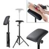 VPABES Tattoo Tripod Stand Arm Rest, Adjustable Tattoo Armrest Foldable Sponge Pad Arm Bar Leg Rest Stand PVC Leather Stands Studio Chair Stand - Black view 3