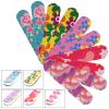 100 Pcs Colorful Nail Files Double Sided Emery Boards Manicure File and Buffers Floral Nail Tools for Women 2.56 x 0.59 Inch, 5 Colors view 1