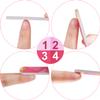 100 Pcs Colorful Nail Files Double Sided Emery Boards Manicure File and Buffers Floral Nail Tools for Women 2.56 x 0.59 Inch, 5 Colors view 4