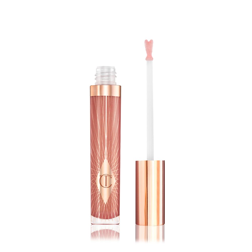 Charlotte Tilbury Collagen Lip Bath - Plumping Lip Gloss for a Fuller-Looking, High-Shine Pout - Skincare-Infused Formula to Hydrate & Nourish Lips - Rosy Glow