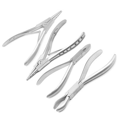 AAProTools Body Piercing 6 1/2" & 7" Ring Opening Large Gauge Ring Closing 6" & Small 5 1/2" Forceps Pliers Stainless Steel Professional Septum Ear Nipple Belly Nose Tongue Lip Navel Eyebrow