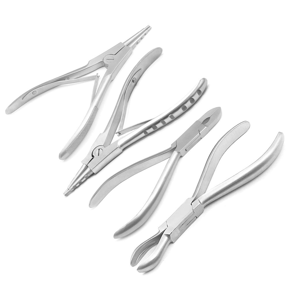 AAProTools Body Piercing 6 1/2" & 7" Ring Opening Large Gauge Ring Closing 6" & Small 5 1/2" Forceps Pliers Stainless Steel Professional Septum Ear Nipple Belly Nose Tongue Lip Navel Eyebrow