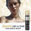 Jerome Russell Temporary Hair and Body Glitter Color Spray, Travel Spray, Lightweight, Adds Sparkly Shimmery Glow, Perfect to use On Hair, Skin, or Clothing, 2.2 oz - Glitter Gold x 3 Pack view 2