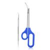 Toenail Scissors,Long Handled Toenail Scissors Clippers For Thick Toe Nails Handle Unique Design Ergonomic Cuticle Scissor Ingrown Toenail File view 1