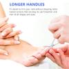 Toenail Scissors,Long Handled Toenail Scissors Clippers For Thick Toe Nails Handle Unique Design Ergonomic Cuticle Scissor Ingrown Toenail File view 2