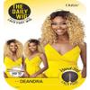 THE DAILY WIG Outre Synthetic Hair Lace Front Wig Hand-Tied Lace Part Wig Deandra (99J) view 2