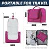 Buruis Large Capacity Waterproof Toiletry Bag for Women, Hanging Toiletry Organizer, 11"x 6.2"x 8.8", Fushcia view 2
