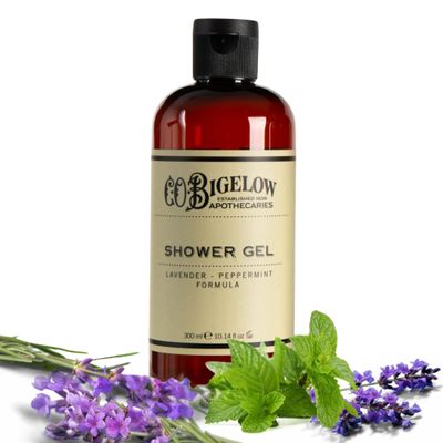 C.O. Bigelow Lavender Peppermint Shower Gel, Moisturizing Body Wash with Lavender & Peppermint Essential Oils, 10.14 Fl Oz