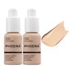2 Pack PHOERA Foundation, Flawless Soft Matte 24HR Oil Control Full Coverage Foundation Makeup for Women.102 Nude-30ml view 1