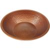 Portable Rustic Copper Foot Wash Massage Pedicure Bowl view 1