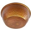 Portable Rustic Copper Foot Wash Massage Pedicure Bowl view 3