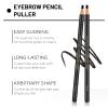 Ownest 6 Pcs Pull Cord Peel-off Eyebrow Pencil Tattoo Makeup and Microblading Supplies Set for Marking, Filling and Outlining, Waterproof and Durable Permanent Eyebrow Liner-Black view 3