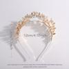 Chmier Bridal Headband Leaf Vine Headband Leaf Crown Leaf Tiara Wedding Headpiece Bridesmaid Prom Festival Hair Accessories for Women(Gold) view 4