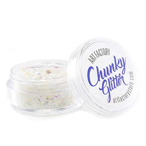 Art Factory Chunky Glitter - Snowflake (30 ml), Cosmetic Grade Polyester Glitter For Face, Body, Hair
