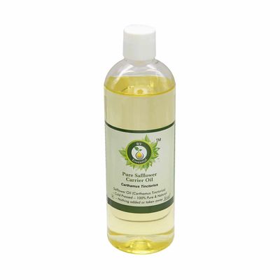 Safflower Oil | Carthamus Tinctorius | for Skin | for Cooking | Unrefined | for Painting | for Face | for Hair | for Skin | 100% Pure Natural | Cold Pressed | 100ml | 3.38oz by R V Essential