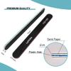 10PCS Double Sided 100/180 Grit Nail File Set, Washable Emery Board Nail Buffer Files for Home Salon Use, Professional Manicure Pedicure Tool for Acrylic False Nails and Gel Cosmetic view 3