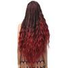 MULTI PACK DEALS! Bobbi Boss Synthetic Hair Braids Pre-Feathered 3X King Tips Body Wave 28" (5-PACK, 1B) view 4