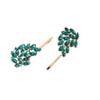 2PCS Women Lady Rhinestone Hair Clips Wing Graphics Hairpin Side Clip Bobby Pin Hair Accessories (Blue) view 2