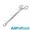 AAProTools Body Piercing Sponge Forceps Slotted 7" Stainless Steel Professional Septum Ear Nipple Belly Nose Tongue Lip Navel Eyebrow view 2