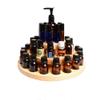 39 Slots 3 Layers Essential Oil Storage Box Circle Wood Storage Case Aromatherapy Oil Bottle Organizer Display Stand, Wooden Essential Oil Box Oil Bottle Storage Holder,Detachable Display Tray view 4