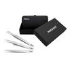 3 Pcs Kit of Eyelash Extension Tweezers with Magnetic Kit - Made In Surgical Stainless Steel (Matt Finish) view 2