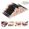 AKOAK 100 Pcs Soft Latex Sponge Eye Shadow Stick Double-sided Disposable Eye Shadow Brush, Nail Decorative Glitter Brush, Eye Makeup Tools view 4