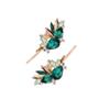2PCS Women Luxury Crystal Bobby Pins Hair Clips Rhinestone Hair Pins Styling Hairdressing Headwear Hair Accessories (Green) view 2