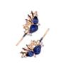 2PCS Women Luxury Crystal Bobby Pins Hair Clips Rhinestone Hair Pins Styling Hairdressing Headwear Hair Accessories (Blue) view 2
