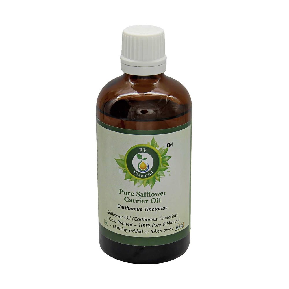 Safflower Oil | Carthamus Tinctorius | For Skin | For Cooking | Unrefined | For Painting | For Face | For Hair | For Skin | 100% Pure Natural | Cold Pressed | 30ml | 1.01oz By R V Essential