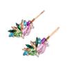 2PCS Women Luxury Crystal Bobby Pins Hair Clips Rhinestone Hair Pins Styling Hairdressing Headwear Hair Accessories (Colorful)